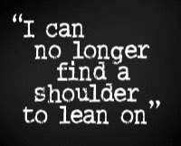 a shoulder to lean on