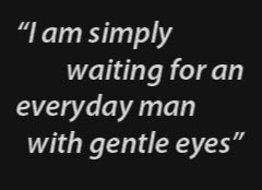 A man with gentle eyes