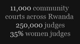 gacaca courts and judges